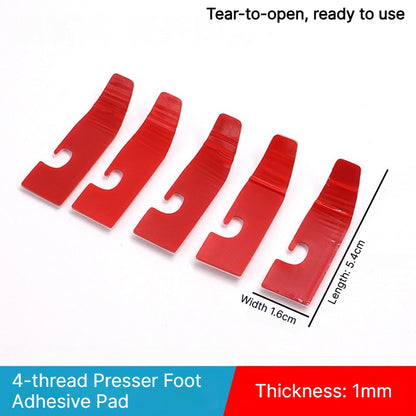 1913★ Upgraded 2nd Gen No-Fold Teflon Presser Foot Pad for 4/5-Thread Overlock Machines.