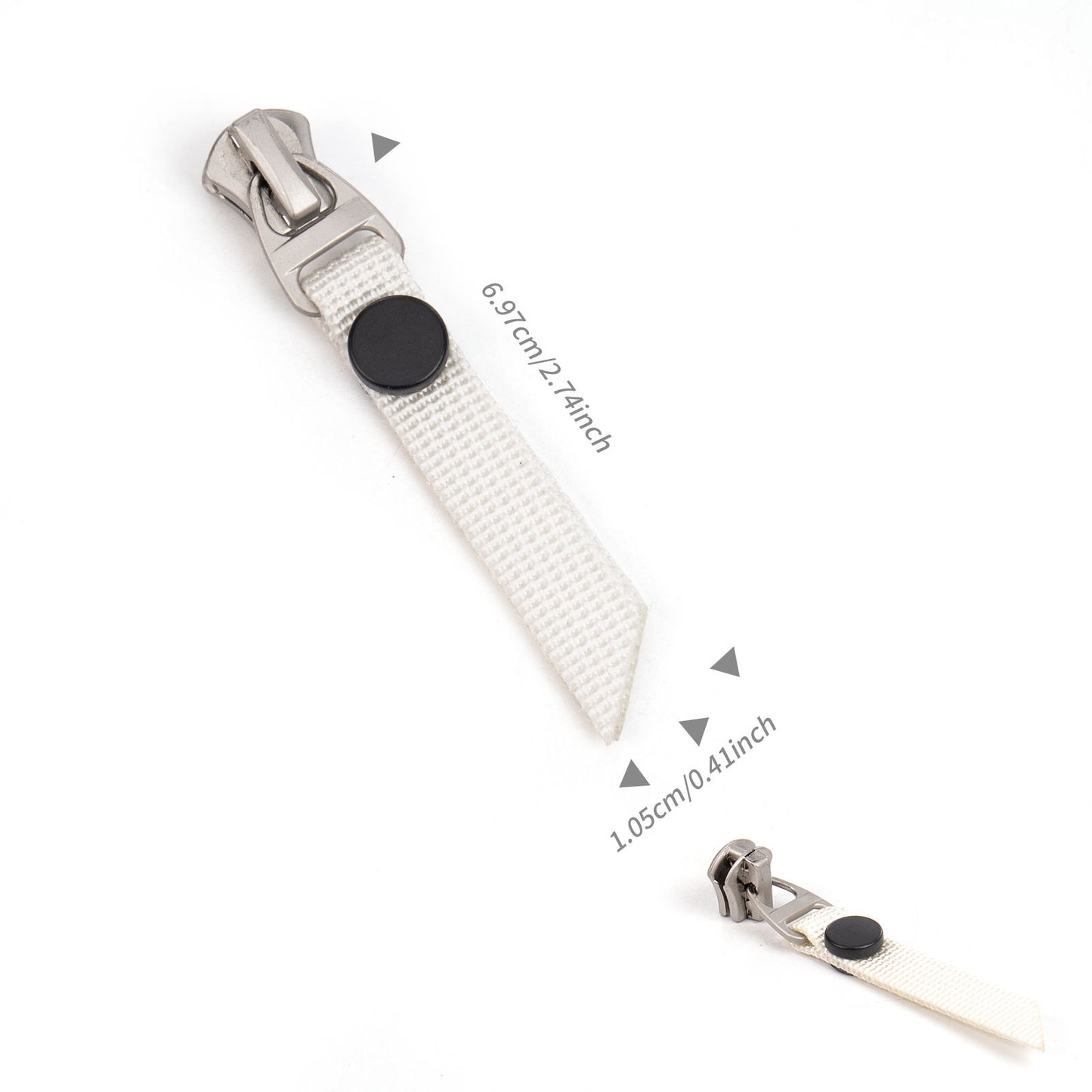 3109  Zipper No. 5 metal positive wear slider head pearl hanging white gun color zipper head multi-shaped lanyard