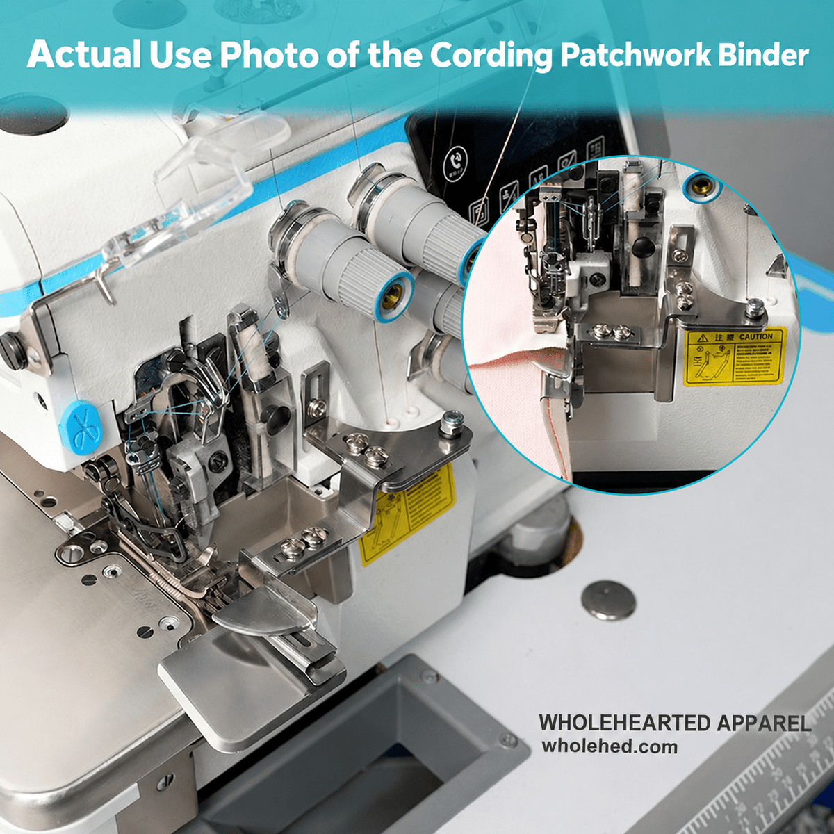 1756★ Pengikat Cording Patchwork dan Renda dengan Sepatu Presser yang Dapat Disesuaikan untuk Mesin Obras EX/700.