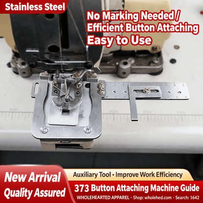 1642★ Nouveau guide de positionnement pour machines à coudre les boutons 373, aucun pré-marquage requis