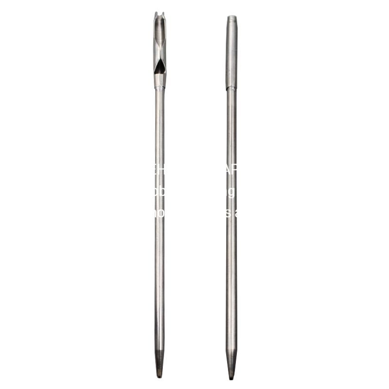 1470★ New pneumatic eye button door rope threading tool, hat waist belt pneumatic eye can wear rope head