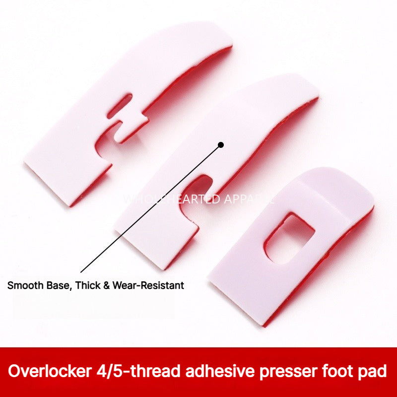 1913★ Upgraded 2nd Gen No-Fold Teflon Presser Foot Pad for 4/5-Thread Overlock Machines.