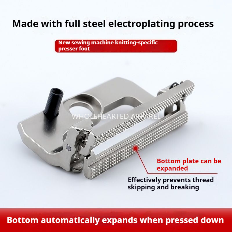 1685★ New full steel electroplated knit buttonhole presser foot with anti skip stitch and thread breakage for 781/1790 industrial sewing machines★