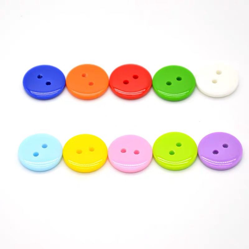 3038  High-grade environmentally friendly buttons Daquan children's DIY color resin bread buckle