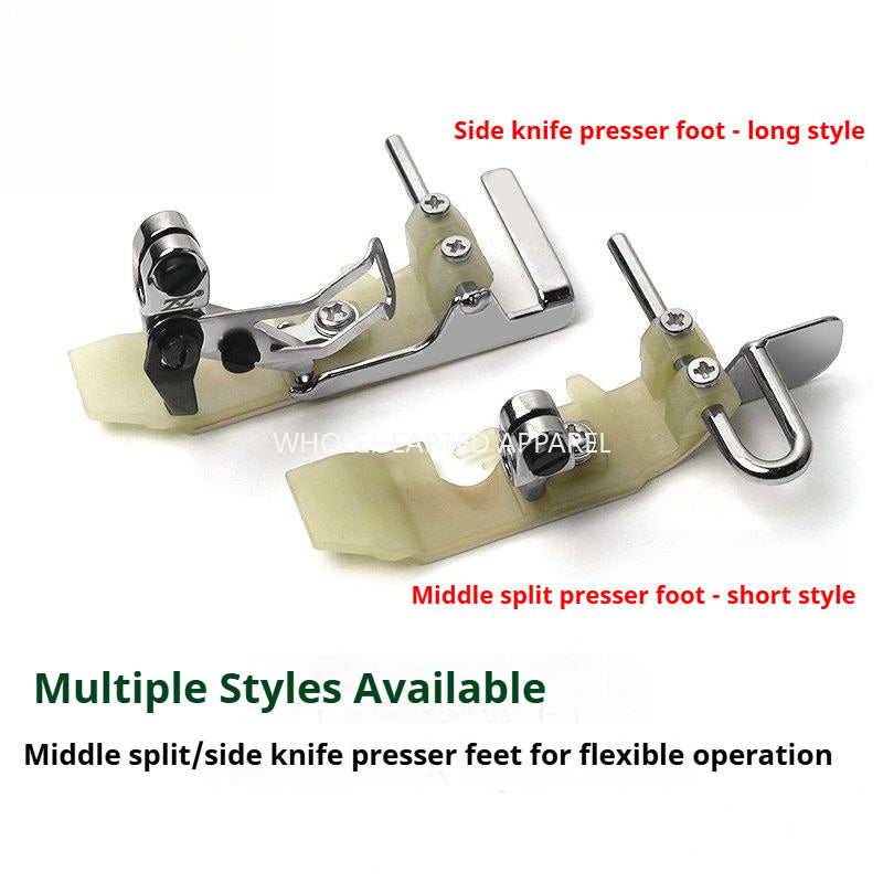 1762★ Four-Thread Overlock Edge Guide Presser Foot for Collar and Waist Sewing with Teflon Base ★