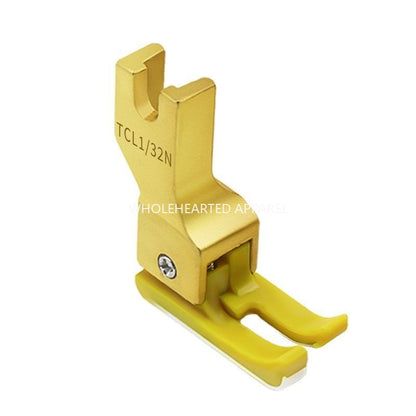 1780★ Pied-de-biche jaune en plastique haut-bas pour machine à coudre informatique, surpiqûres et couture de ceinture, finition dorée durable★