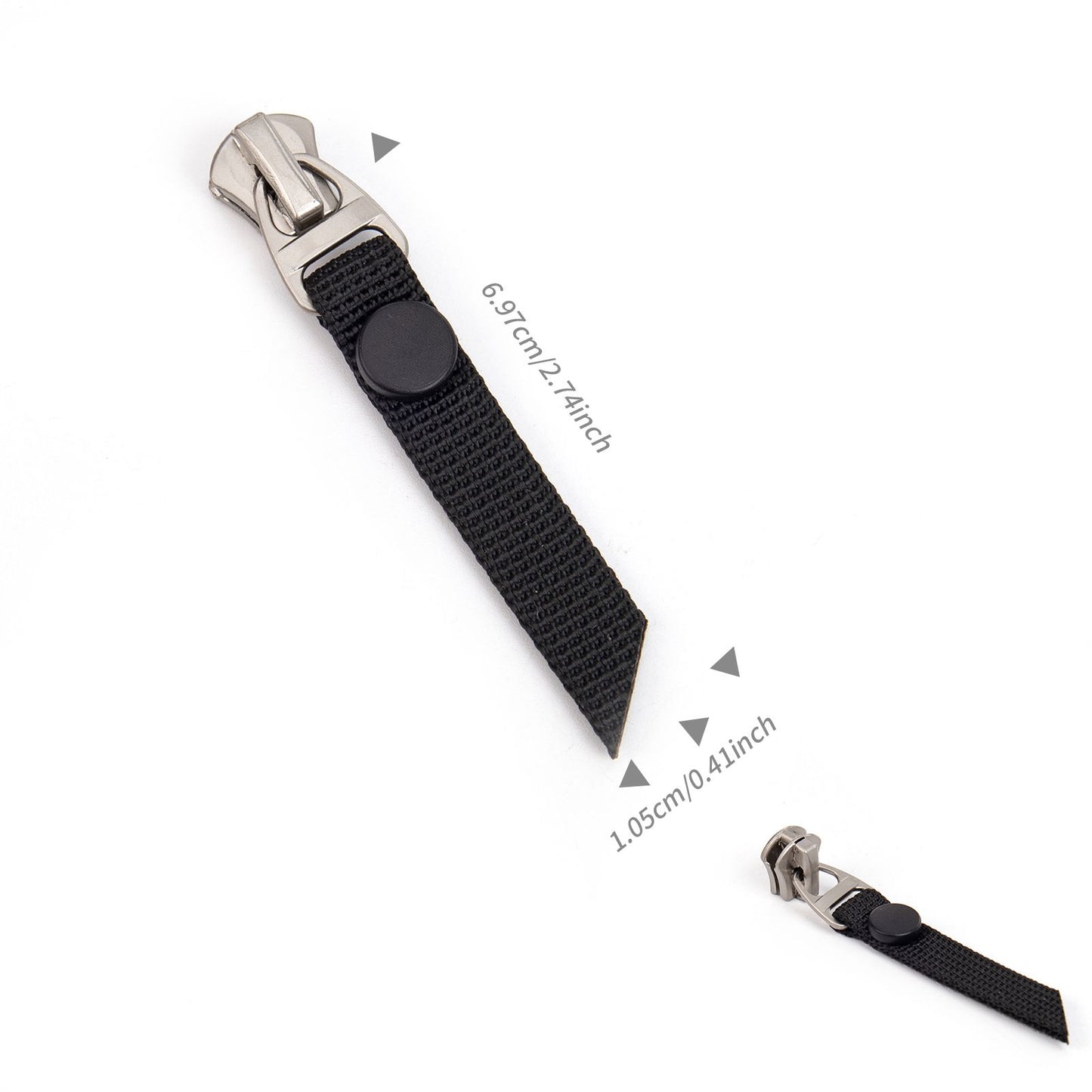 3109  Zipper No. 5 metal positive wear slider head pearl hanging white gun color zipper head multi-shaped lanyard