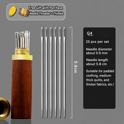1917★ Traditional Hand Sewing Needles, Steel Needles for Clothing and Quilting, Large-Eye and Fine Sizes.