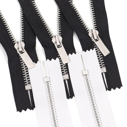 3070  Zipper No. 5 Platinum Metal Closed Tail Short Zipper Head Clothing Luggage Zipper Decorative Zipper