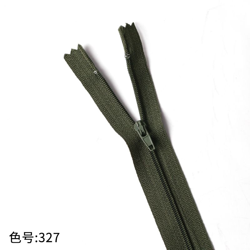 3069  Zipper No. 3 nylon core zipper pants pocket access control placket wholesale Guangdong Guangzhou delivery 18 cm 7 inches