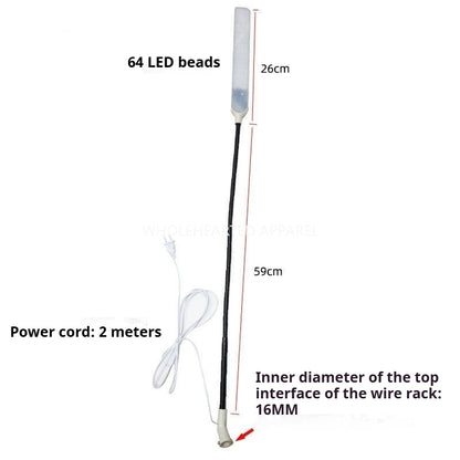 1716★  New wire frame universal clothing lights, eye protection and energy saving adjustable clothing lights, sewing machine lighting special LED work lights★