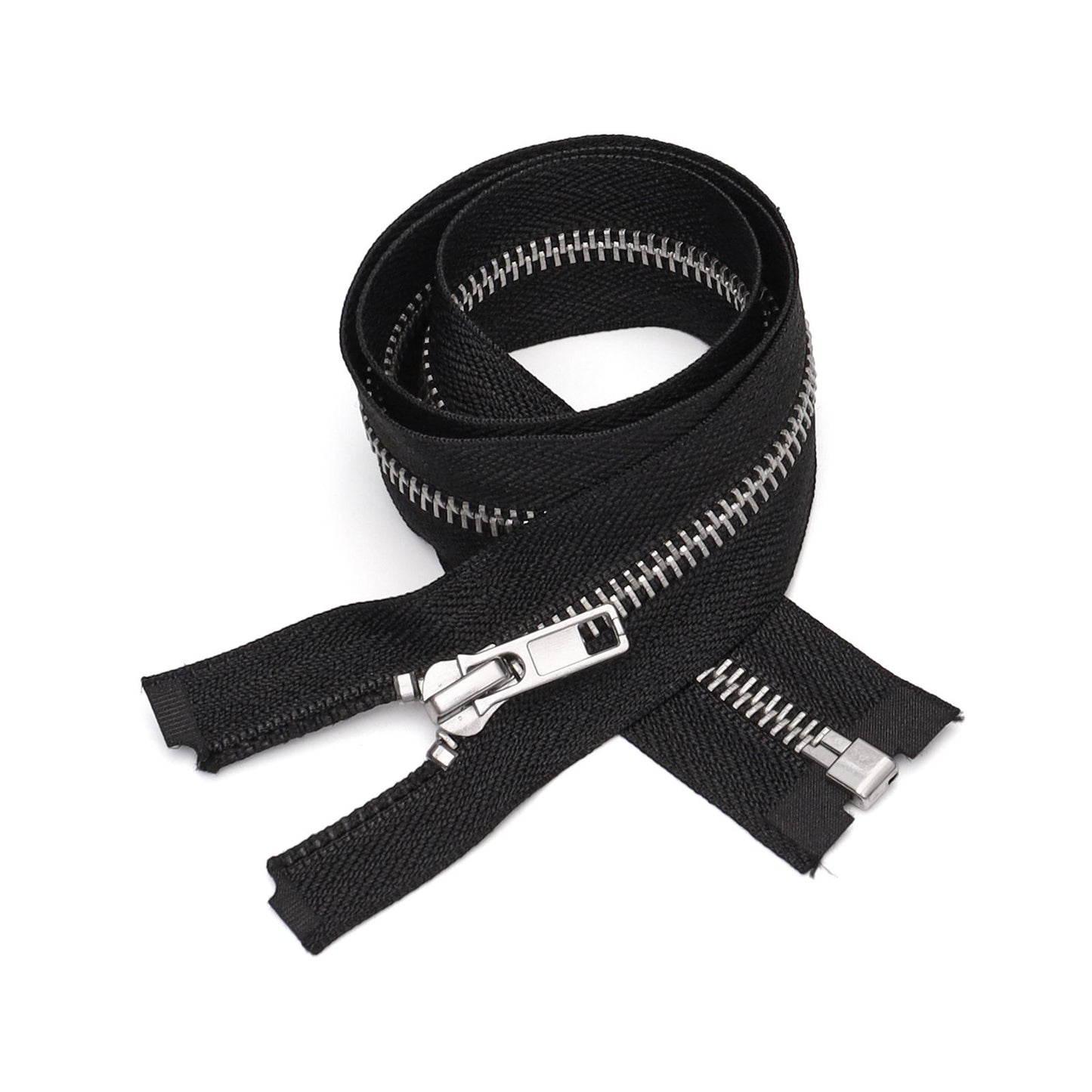 3102  Zipper No. 5 copper metal open tail opening dumb automatic head zinc alloy clothing jacket access control zipper