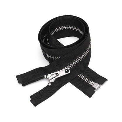 3102  Zipper No. 5 copper metal open tail opening dumb automatic head zinc alloy clothing jacket access control zipper