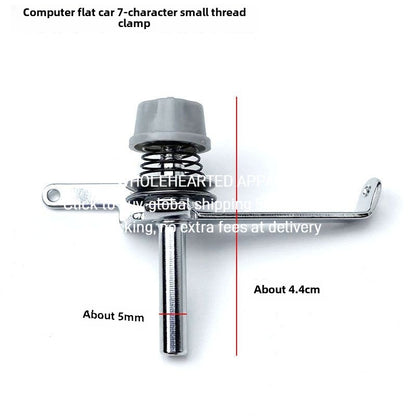 1504★  Computer flat car 7-character small thread clamp PL industrial sewing machine accessories electric lockstitch machine elastic thread crosser hook
