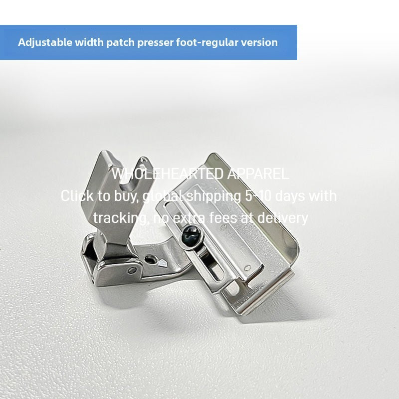 1450★  Computer flat car S10A adjustable sticker pressing foot Lockstitch sewing machine webbing strip collar pressing strip rubber band lace guide belt pressing foot