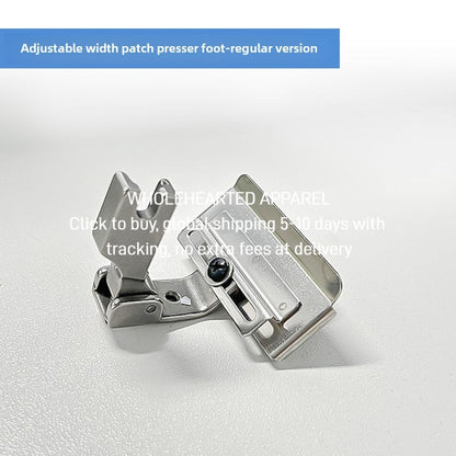 1450★  Computer flat car S10A adjustable sticker pressing foot Lockstitch sewing machine webbing strip collar pressing strip rubber band lace guide belt pressing foot