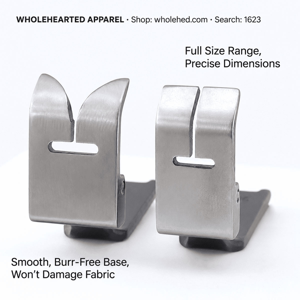 1623★ All-Steel Spring Presser Foot for Herringbone Sewing Machines, Flat-Opening and Forked Styles, Small/Medium/Large