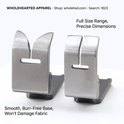 1623★ All-Steel Spring Presser Foot for Herringbone Sewing Machines, Flat-Opening and Forked Styles, Small/Medium/Large