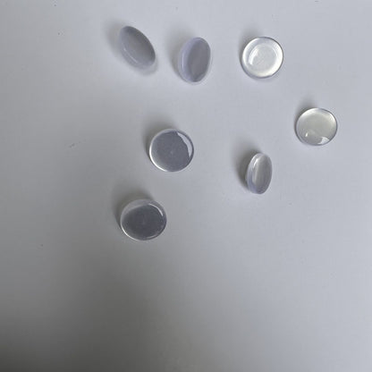 3023  Button Shirt Round Transparent Spherical Hand Sewn Resin Pearl Button Button Chiffon Dress Top Sweater