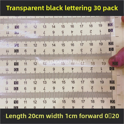 1603★  [Transparent self-adhesive] Self-adhesive transparent self-adhesive scale sticky waterproof medium sub-scale scale sticker free shipping can be customized PVC sticker