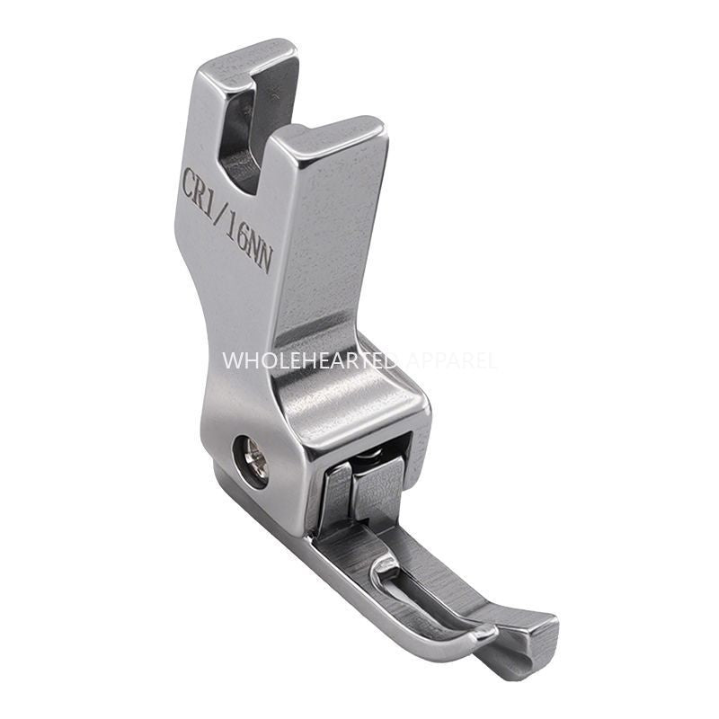 1212★ New Arrivals 2 | More Options | Narrow High-Low Zipper Presser Foot for Industrial Lockstitch Sewing Machines, 0.1/0.2 cm Edge Stitching.