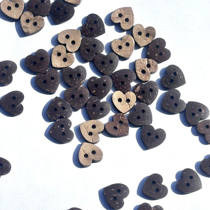 3043  Natural coconut shell peach heart shirt love buttons heart-shaped clothes retro DIY buttons handmade sweater cardigan buttons