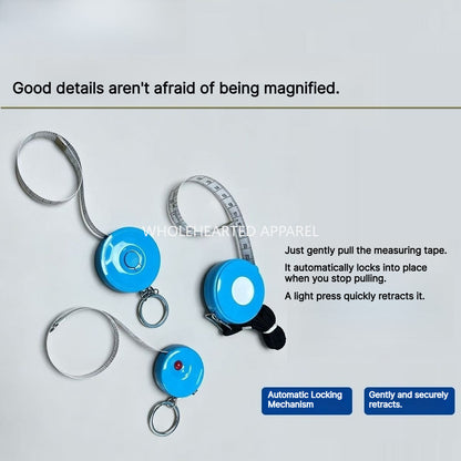 1918★ JACK Mini Auto-Lock Retractable Measuring Tape, Portable Soft Tape in Multiple Sizes.