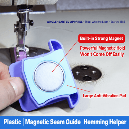 1886★ Strong Magnetic Sewing Machine Edge Guide with Measurement Scale for Flatbed Machines