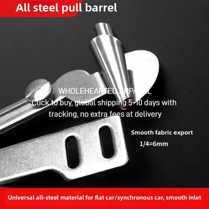 1597★ [Fácil de pasar la posición del hueso] Accesorios para máquinas de coser Nuevo dispositivo de engarce de material delgado/grueso con tubo de tracción en espiral industrial con prensatelas profesional Q5