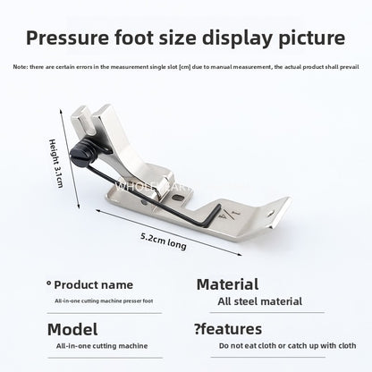 1641★  Sewing machine accessories New 572 cutting bag integrated pressing foot cutting bag integrated machine special thick material universal wheel