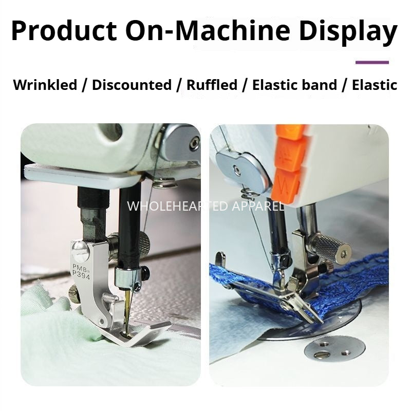 1769★ Pied presseur fronceur large réglable 3 en 1 PMB New P394 pour ruban et garniture★
