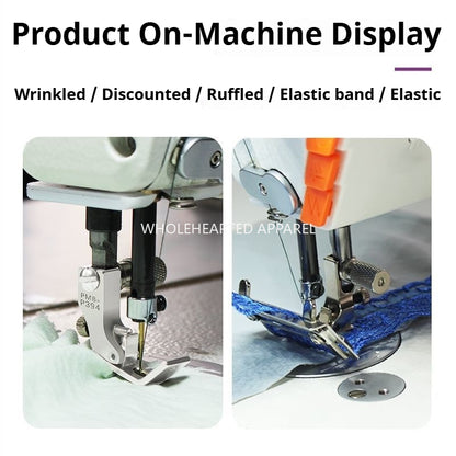 1769★ Pied presseur fronceur large réglable 3 en 1 PMB New P394 pour ruban et garniture★