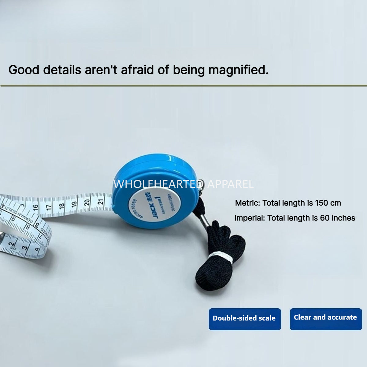 1918★ JACK Mini Auto-Lock Retractable Measuring Tape, Portable Soft Tape in Multiple Sizes.