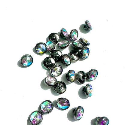 3036  High-end buttons exquisite explosive shirt shirt versatile button round cardigan pattern