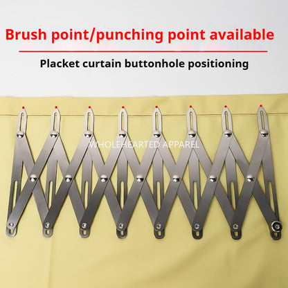 1724★  Second-generation equidistant ruler tool Retractable equidistant ruler Curtain button positioner Garment sewing auxiliary accessories★