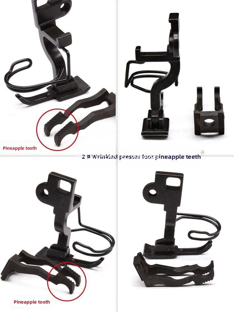 1554★  Sewing machine accessories 5490 synchronous car pressing foot, zipper stop tooth pleating, pressing placket, curling edge up and down differential times