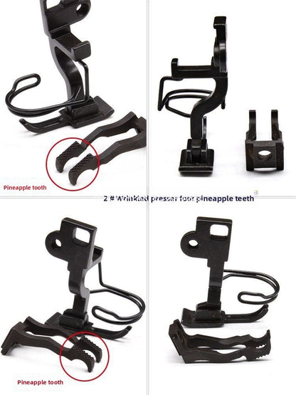 1554★  Sewing machine accessories 5490 synchronous car pressing foot, zipper stop tooth pleating, pressing placket, curling edge up and down differential times