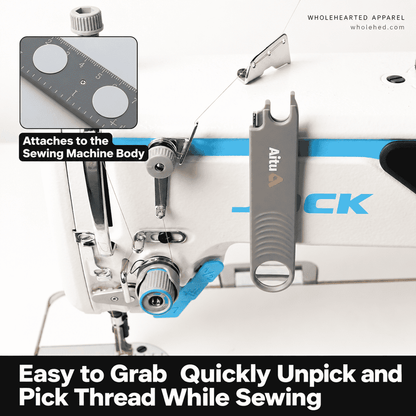 1932★ Multifunction Sewing Machine Needle Threader with Seam Ripper Magnetic Attachment Ruler and Magnifier.