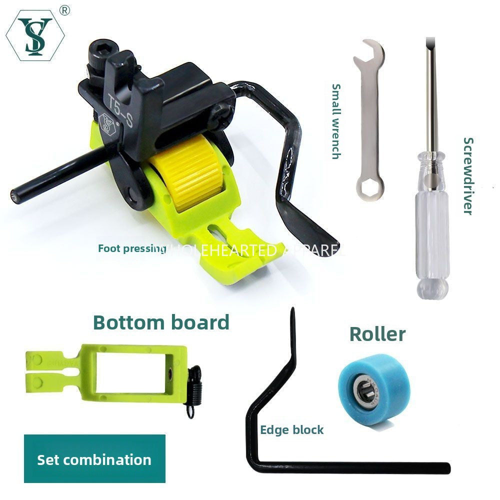 1592★  New Teflon T5-S multi-purpose five-in-one computer flat car left and right rib pressing roller pressing foot