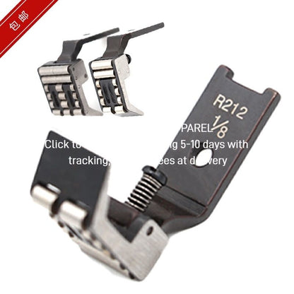 1579★  Double needle car adjustable all-steel roller presser foot R212 industrial sewing machine leather denim thick material anti-wrinkle rope webbing