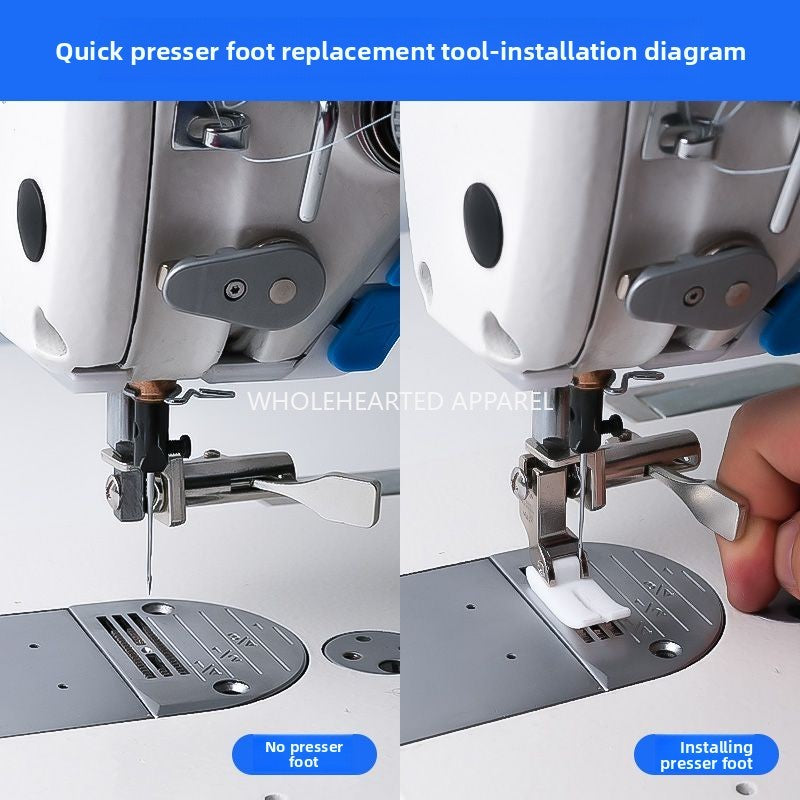 1637★  New flat car quick replacement presser foot tool second change presser foot tool easy replacement not tired hand sewing accessories