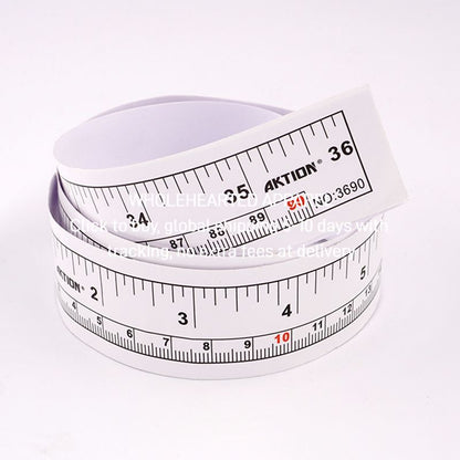 1435★  Plate ruler Clothing plate making Industrial sewing machine Table ruler Self-adhesive paste 90 cm Cutting inspection table measurement