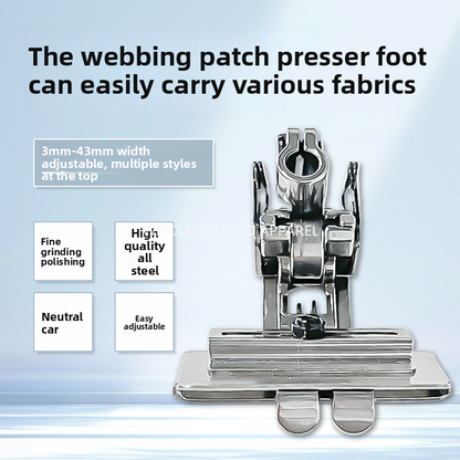 1555★  Sewing machine accessories three-needle five-thread interlock sewing machine sticker foot presser 5.6 webbing foot presser rubber band sticker hemming device