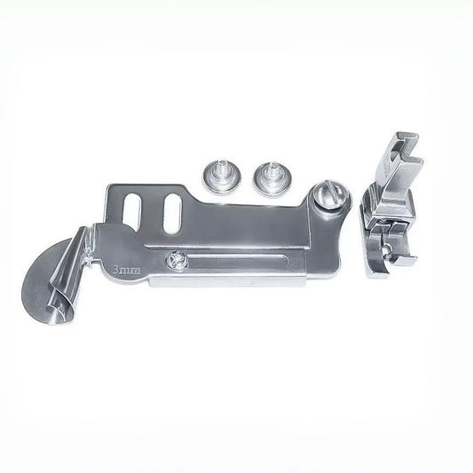 1597★  [Easy to pass the bone position] Sewing machine accessories New industrial spiral pull tube thin/thick material crimping device with Q5 professional crimping foot