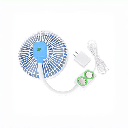 1278★  New sewing machine special fan 6.5 inches strong wind speed adjustable double magnet industrial flat car electric fan