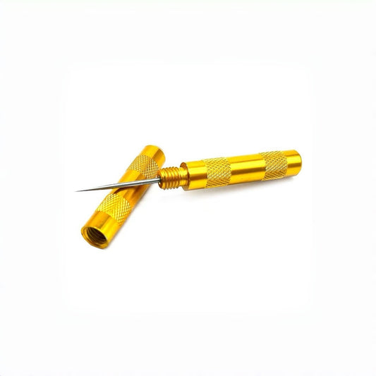 1674★  Mini awl, extra-pointed awl/leather cone, reaming, handmade cowhide DIY metal handle cone with hat Thousand pieces pass