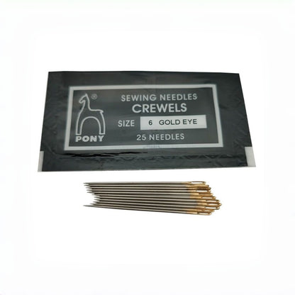 1514★  Indian genuine PONY horse brand deer brand golden tail embroidery needle hand stitch embroidery needle sewing 25 pieces/bag