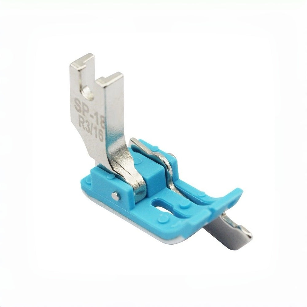 1145★ SP-18 Pie de prensatelas de costilla de plástico, tope derecho para máquina de coser plana★