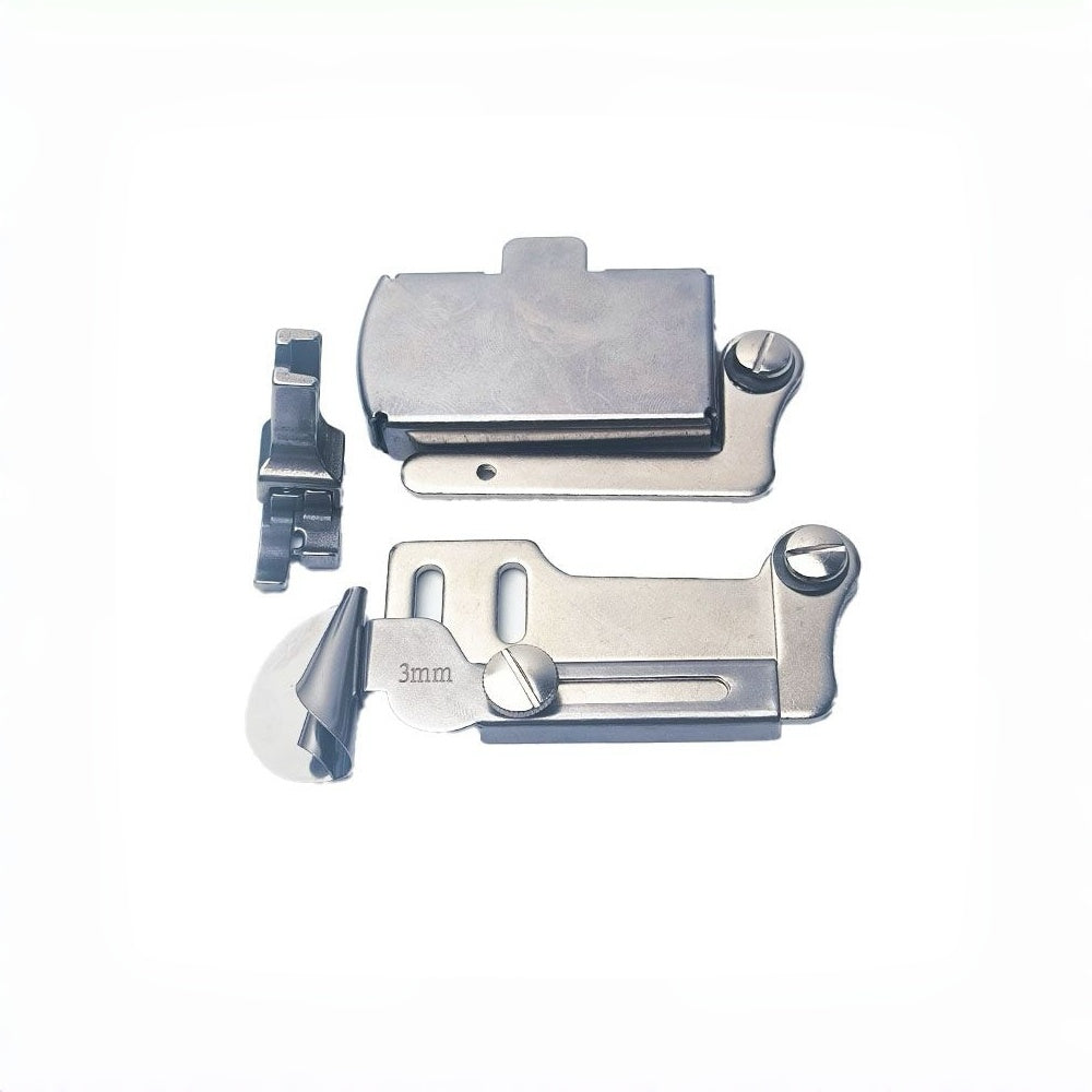 1732★ Flat sewing machine magnetic spiral hemming binder, no-installation design, dual-fixation curved hem fabric hemming attachment.