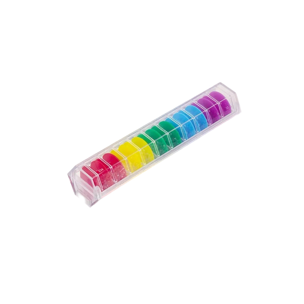 1755★ SY-215 Juego de portabobinas de plástico multicolor para máquinas de pespunte con caja de almacenamiento★